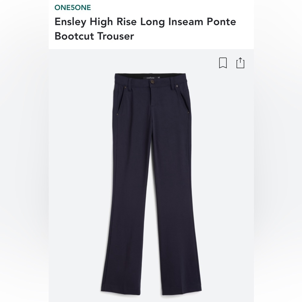 High Rise Bootcut Trouser